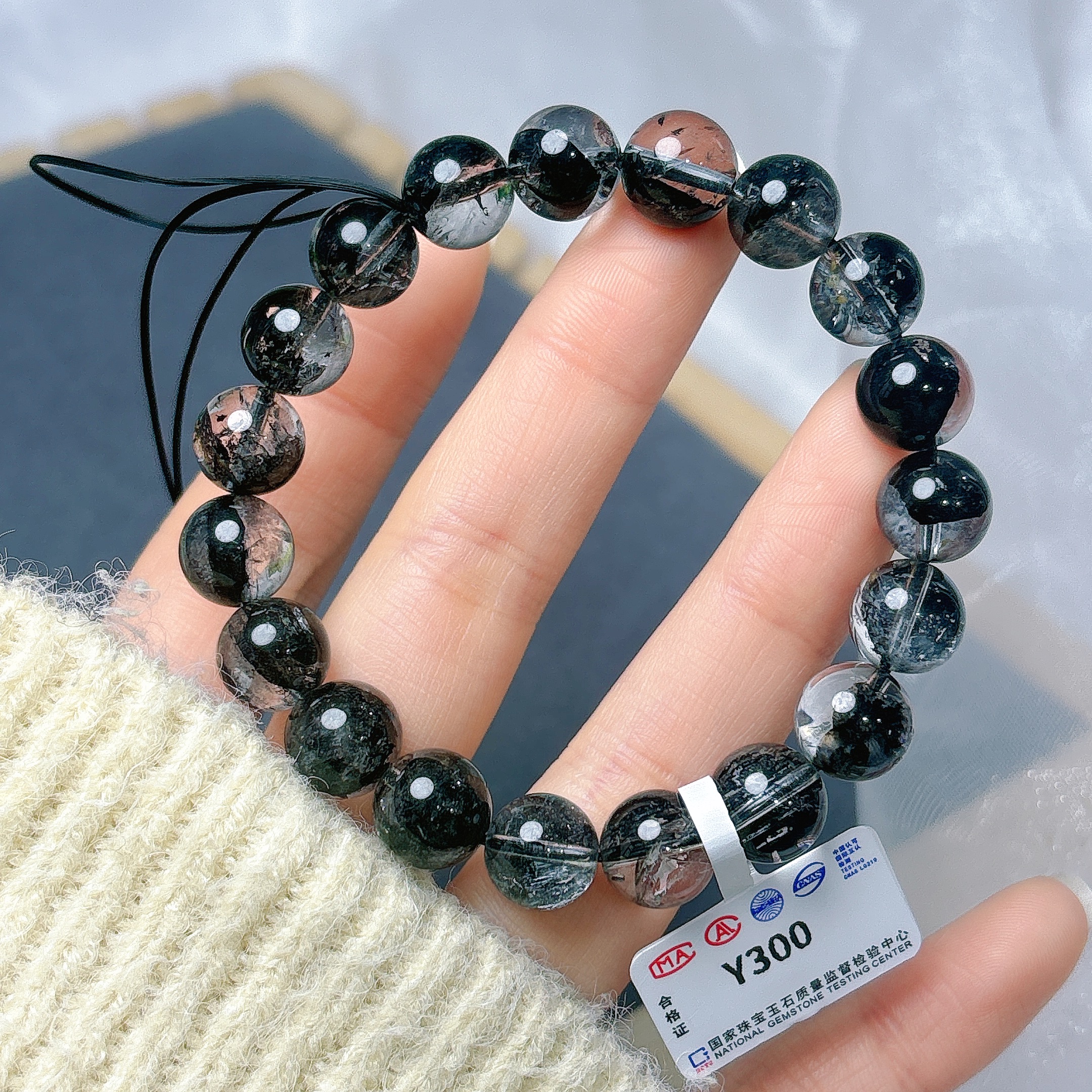 【阿波严选】天然水晶闪灵钻手串-Y300