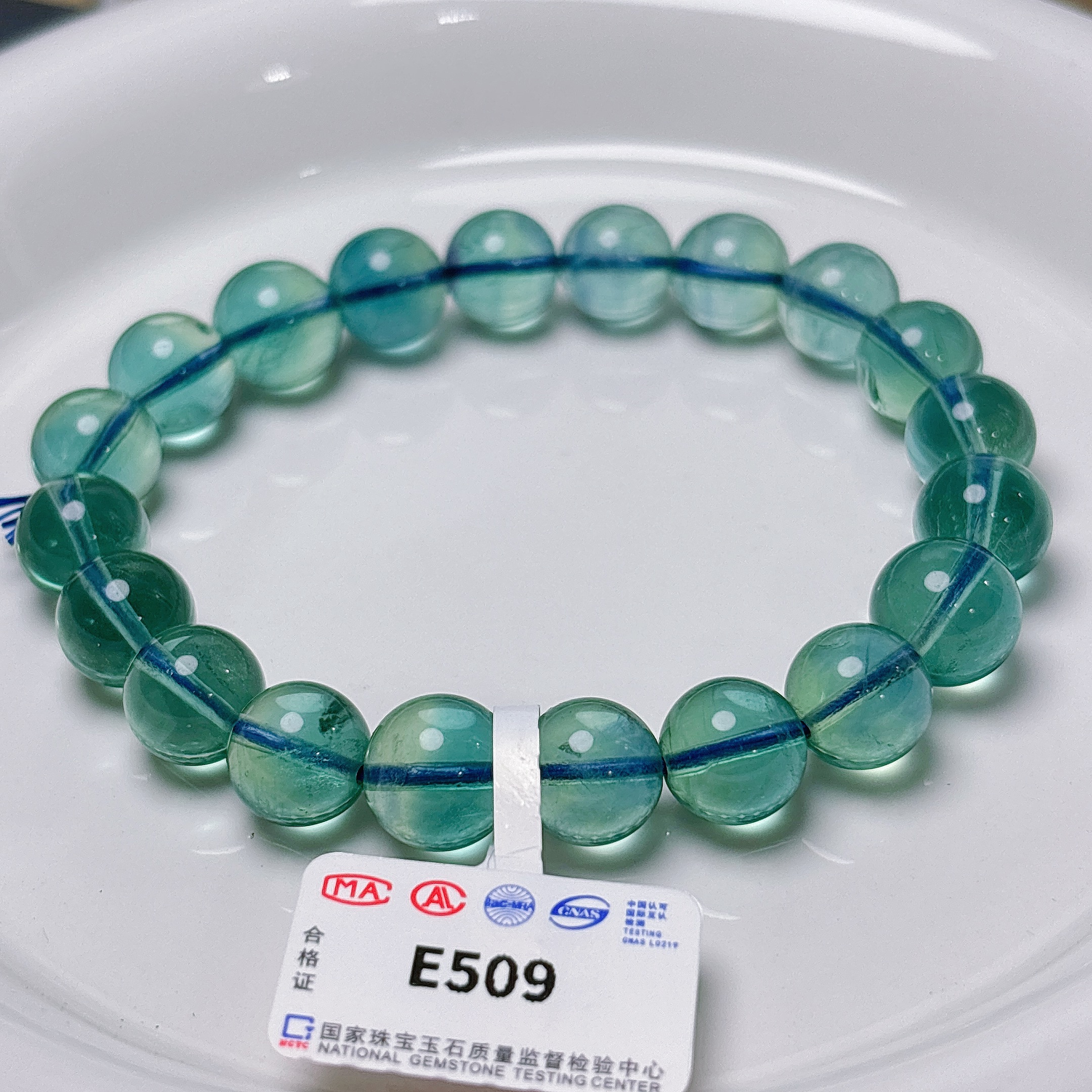 【阿波严选】天然萤石手链-E509