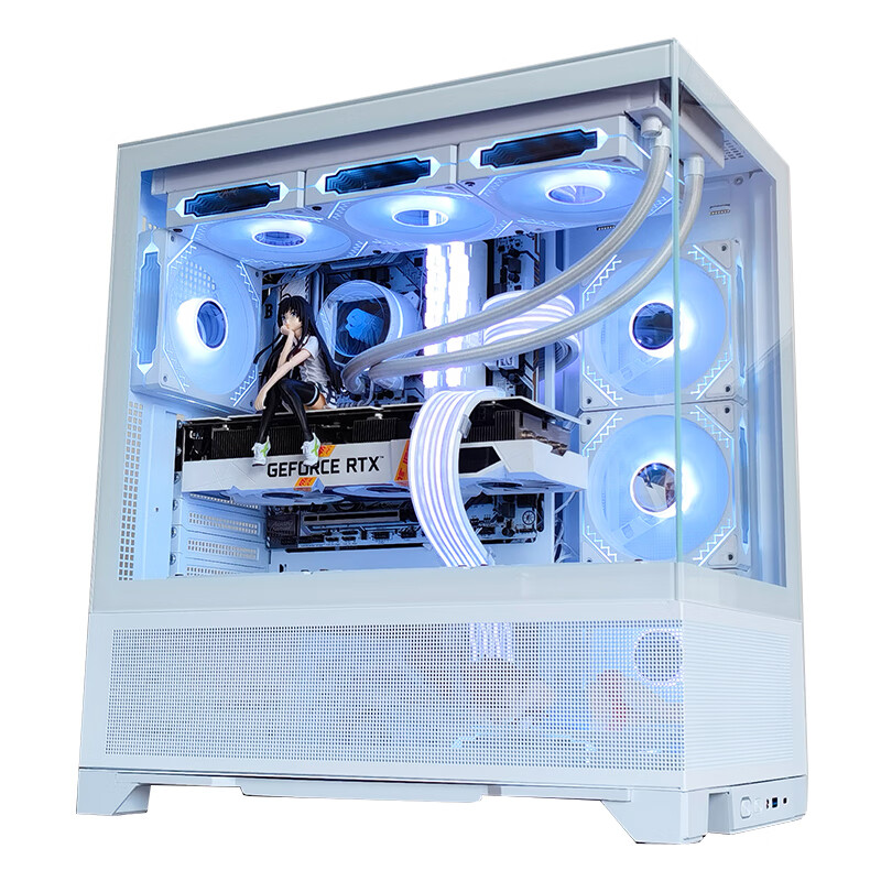 玩嘉明Pro电脑机箱ATX侧透360水冷机箱无立柱海景房带海景房机箱