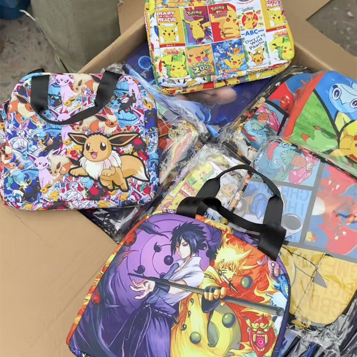 11月24号清发2个!卡通动漫保温包   