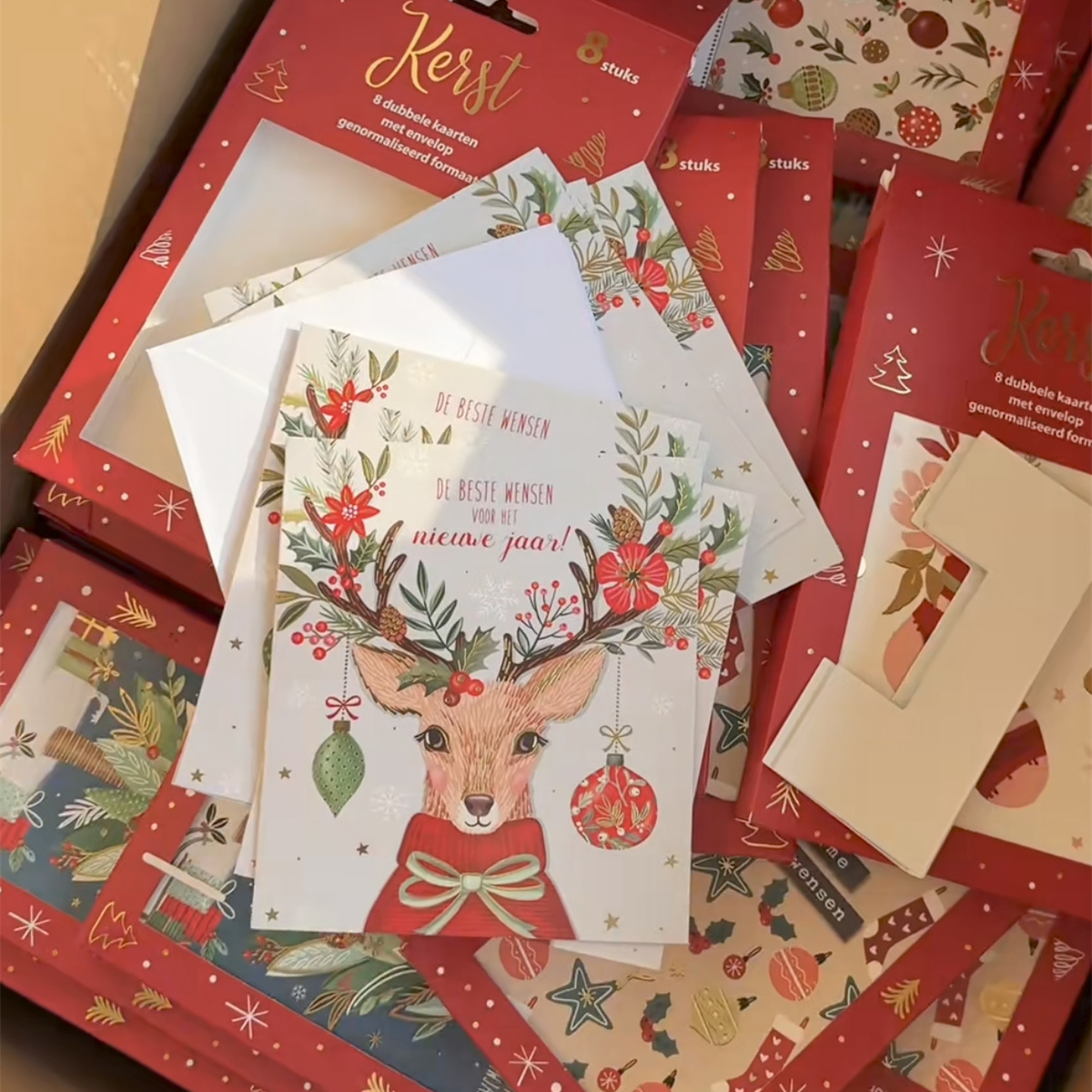 十八号新品 发2卡！圣诞留言纸贺卡纸    