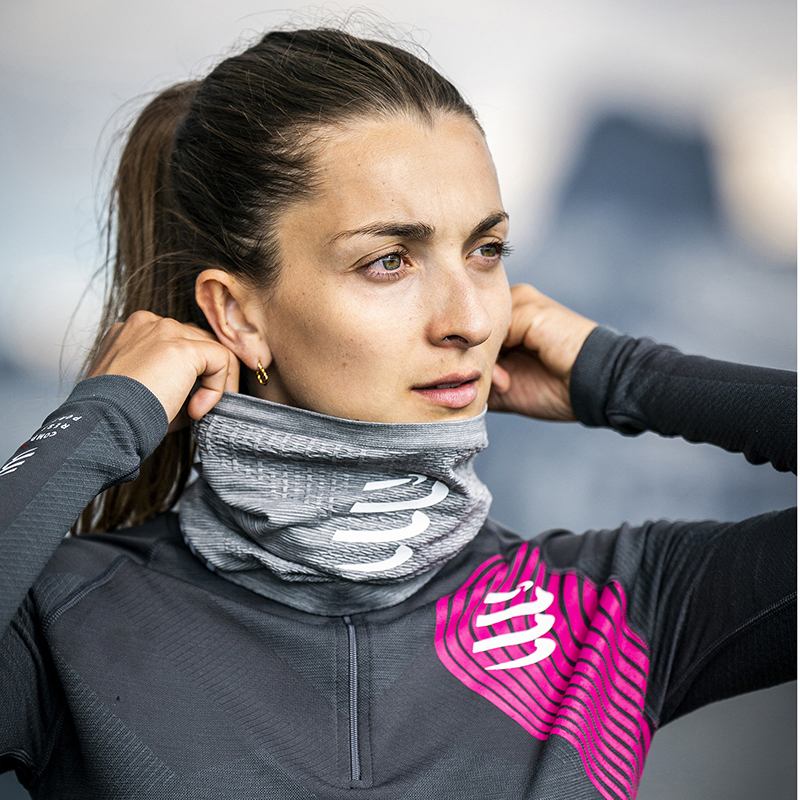 Compressportcs跑步骑行保暖防晒头巾透气遮阳户外运动防风吸汗