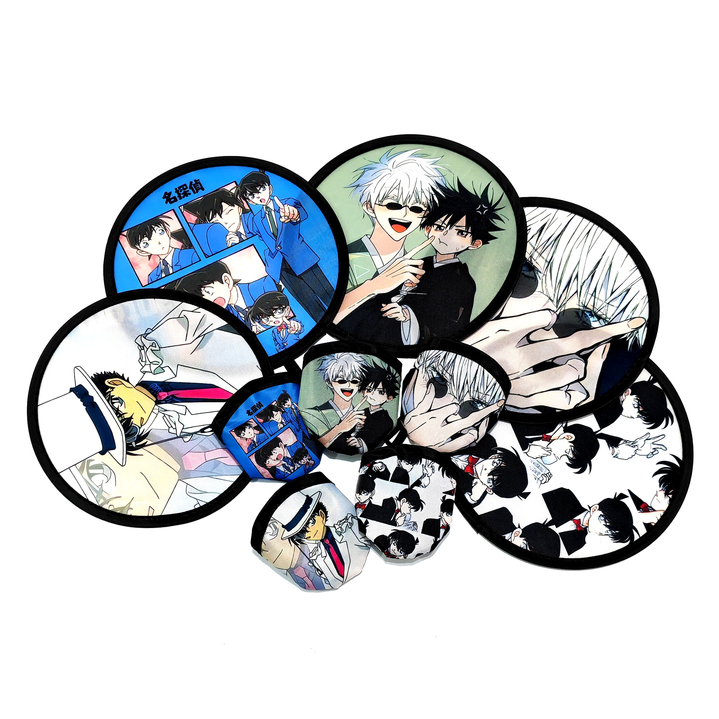 折叠团扇扭扭扇子古风口袋扇儿童可爱卡通随身便携式学生扇子