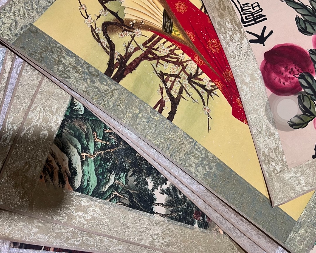 霓虹画院定制：《孔雀》斗方