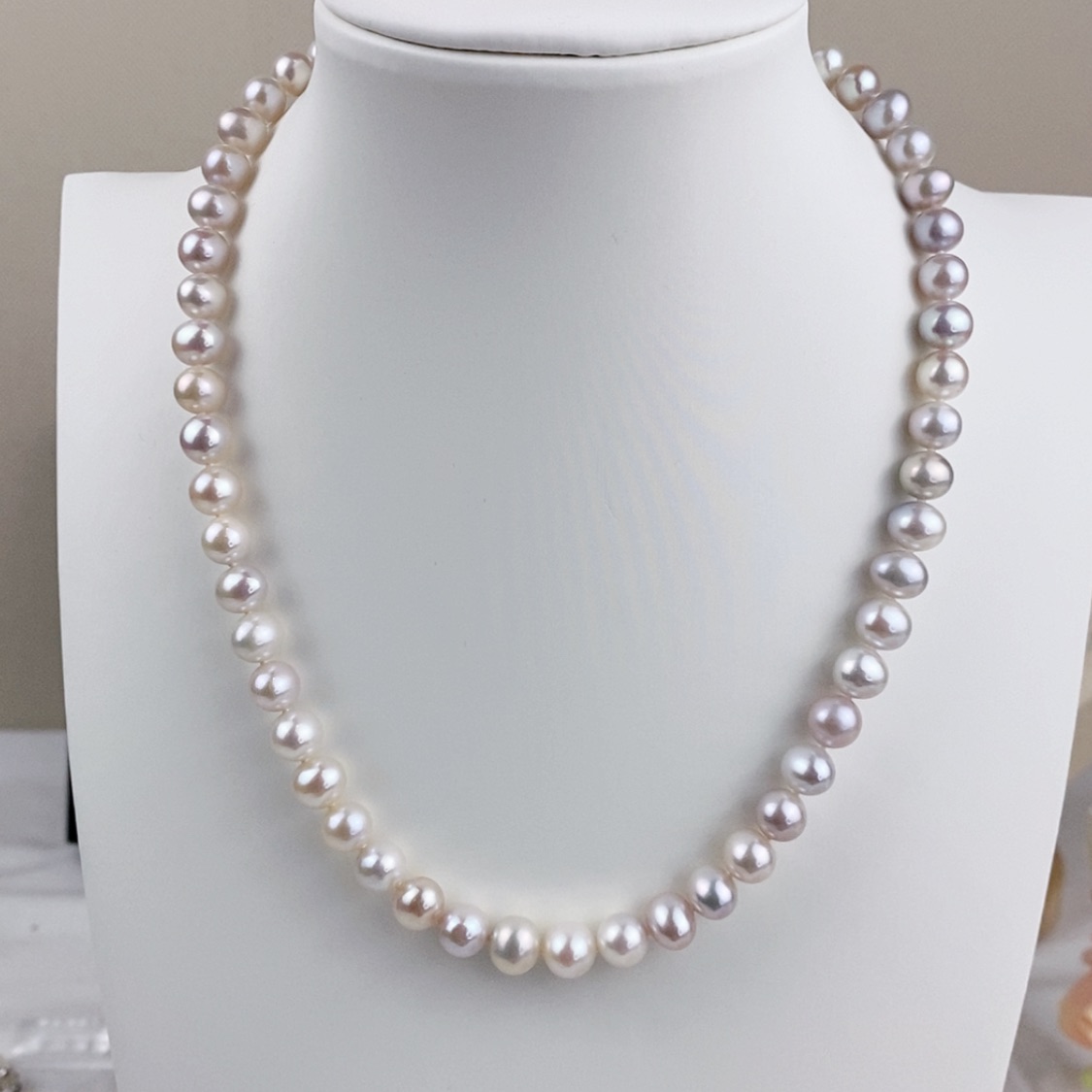 【闪购商品】淡水珍珠颈饰银S925镶嵌