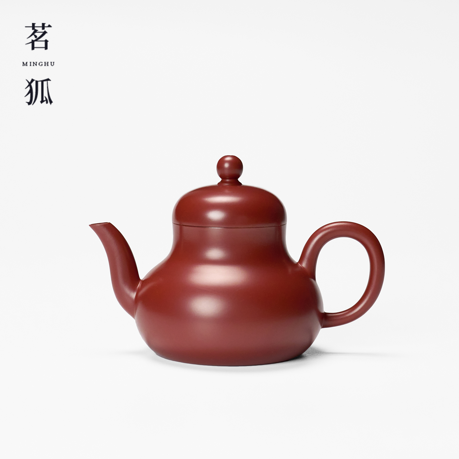 【章广鑫·思亭】朱泥潮州手拉壶 老安顺紫砂仿古矮梨容天水平矮潘壶