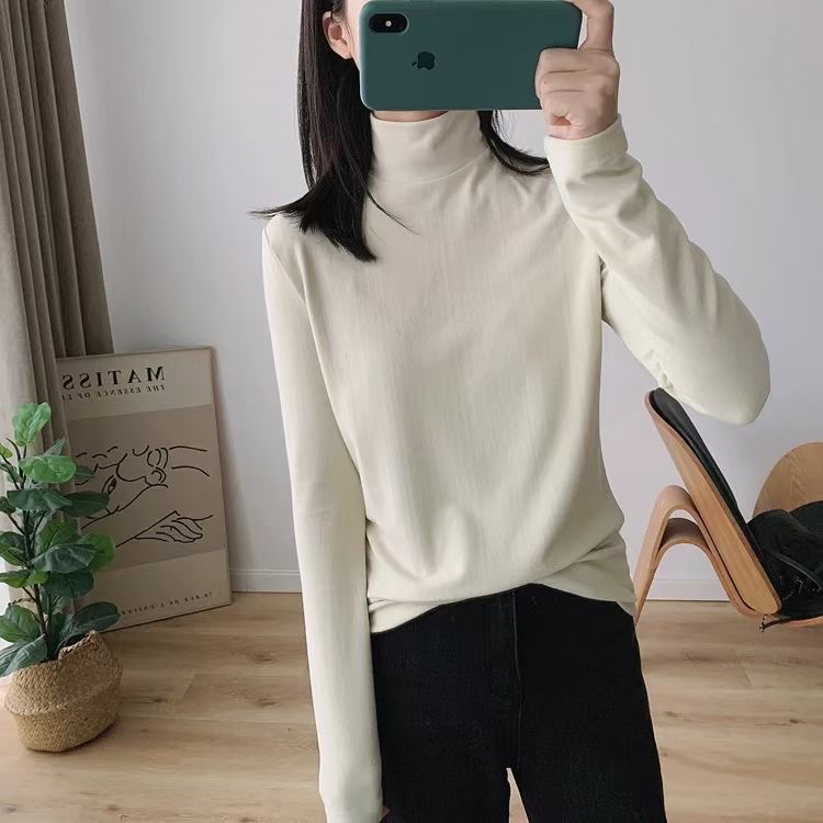 柚见➕秋冬加厚双面绒长袖中领打底8818