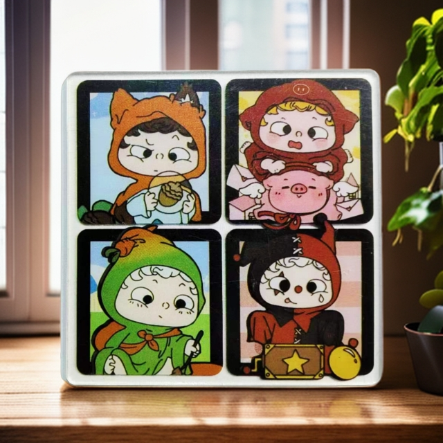 亚克力片片10厘米亚克力贴片手工玩具制作创意手工玩具化妆饰品盒