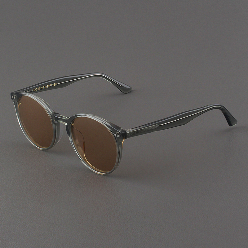 MOSCOT LEMTOSH太阳镜男款复古圆框板材灰绿眼镜偏光茶色墨镜女潮
