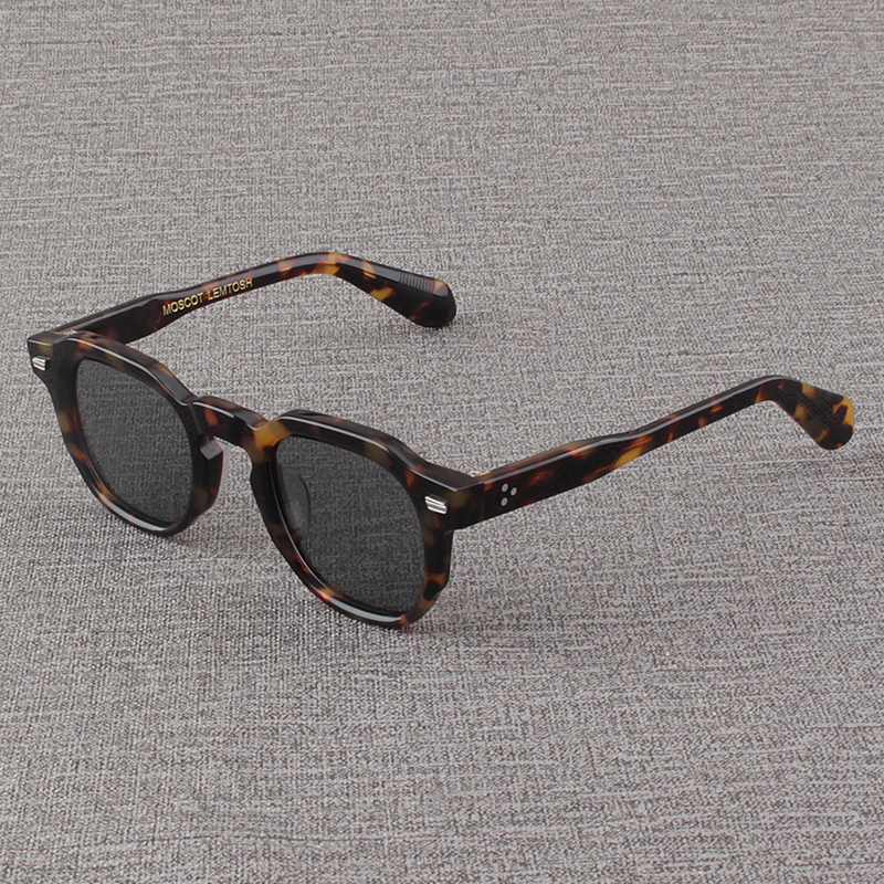 MOSCOT LEMTOSH太阳镜男款复古玳瑁色椭圆框眼镜女士板材偏光墨镜