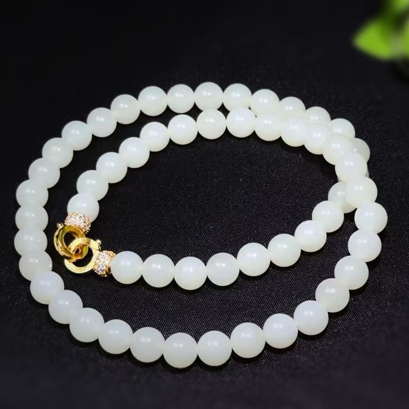 和田玉米达项链经典