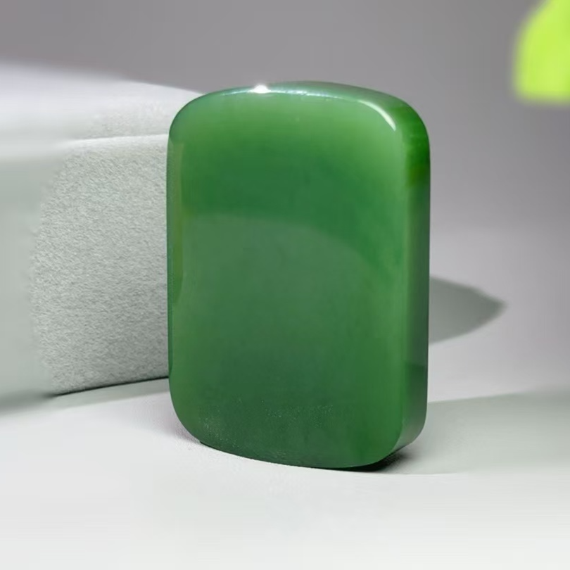 和田玉碧玉无事牌