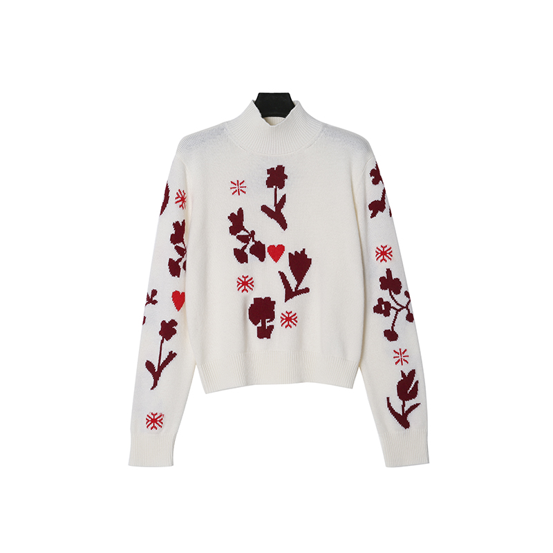 新款爆款高端品质云朵针织毛衫软糯刺透短款宽松型针织衫17091