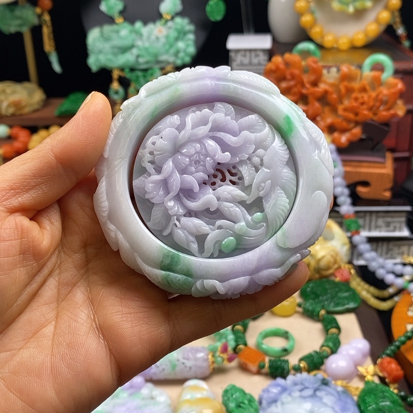 【闪购商品】翡翠手镯56圈口未镶嵌上***6
