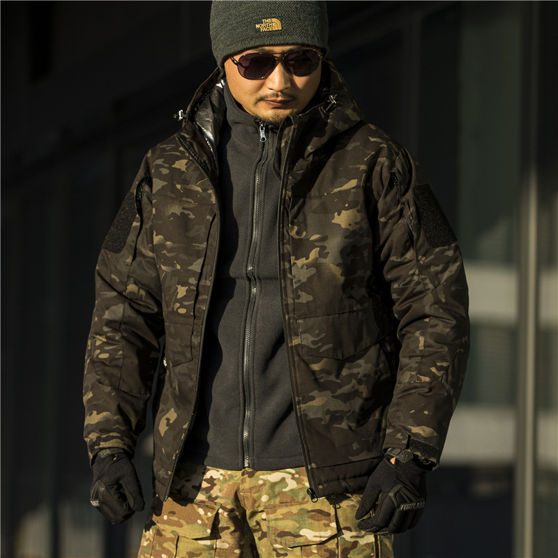 棉衣外套谍影迷彩保暖执政官热反射防水男士防风冬季户外棉服战术