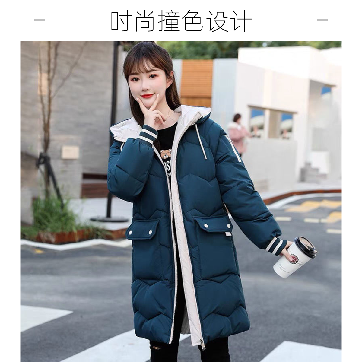 棉服小棉袄品质款2024冬季风气质女装涤纶厚长袖加厚洋气型棉衣