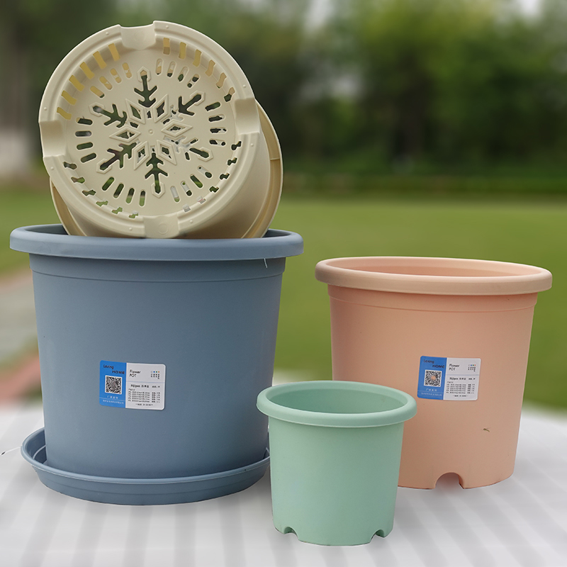 四季花盆加厚简约环保室内阳台绿萝月季多肉控根塑料树脂加仑盆