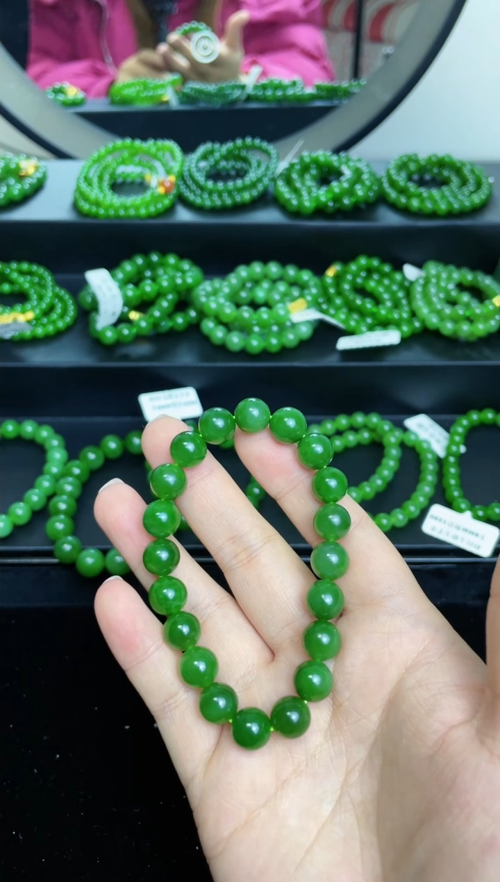 【闪购商品】和田玉（碧玉）手链未镶嵌9
