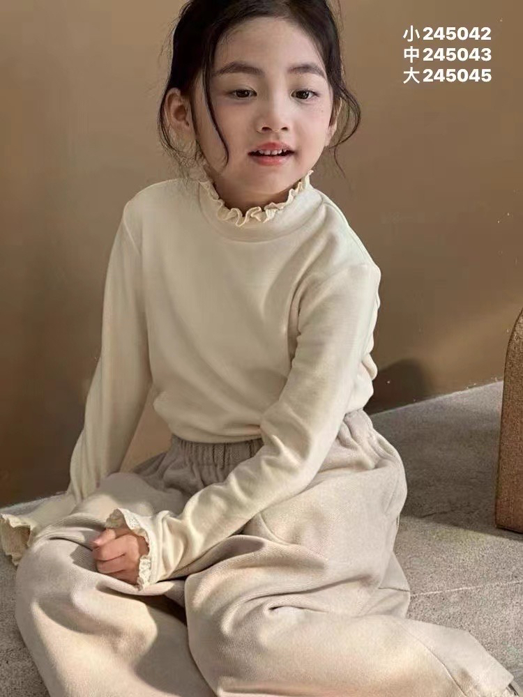 双面慕斯绒小立领软糯亲肤感秋冬季长袖打底衫