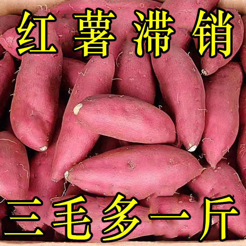 【抢购中】超甜沙地蜜薯红薯1/10斤新鲜红蜜薯地瓜番薯烟薯新鲜蔬