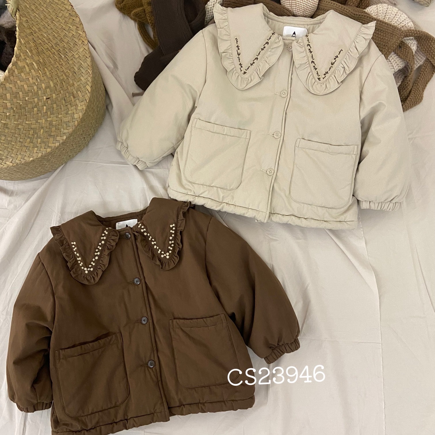 【品牌童装合集-编码下单】日韩系冬季新品时尚森系中小童上衣外套