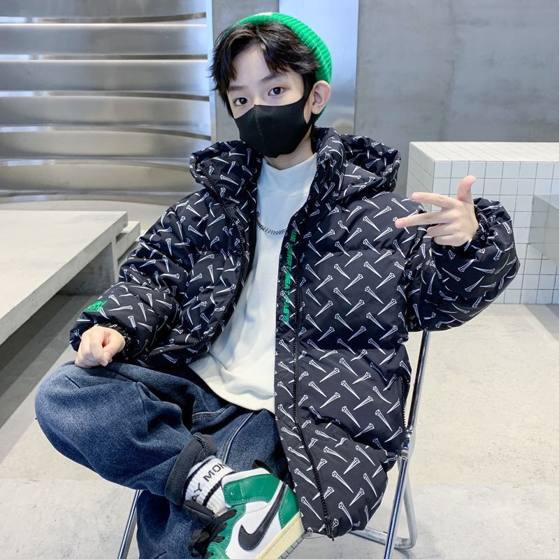 新款2023羽绒服男童服冬季新款儿童袄外套冬款男孩大童羽绒炸街冬