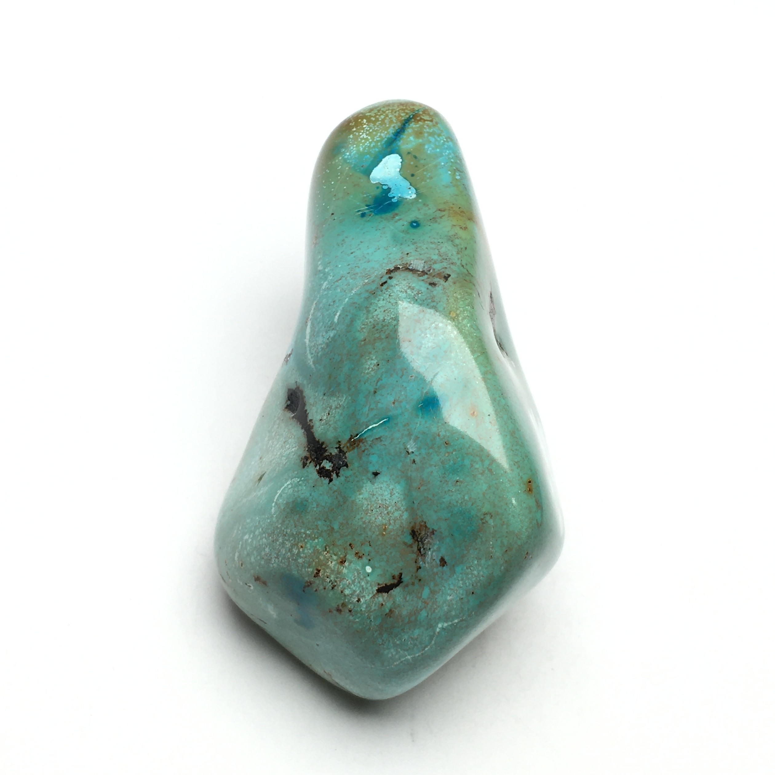 H996号拍品湖北松高瓷绿随形（尺寸75.5*39    克重113）