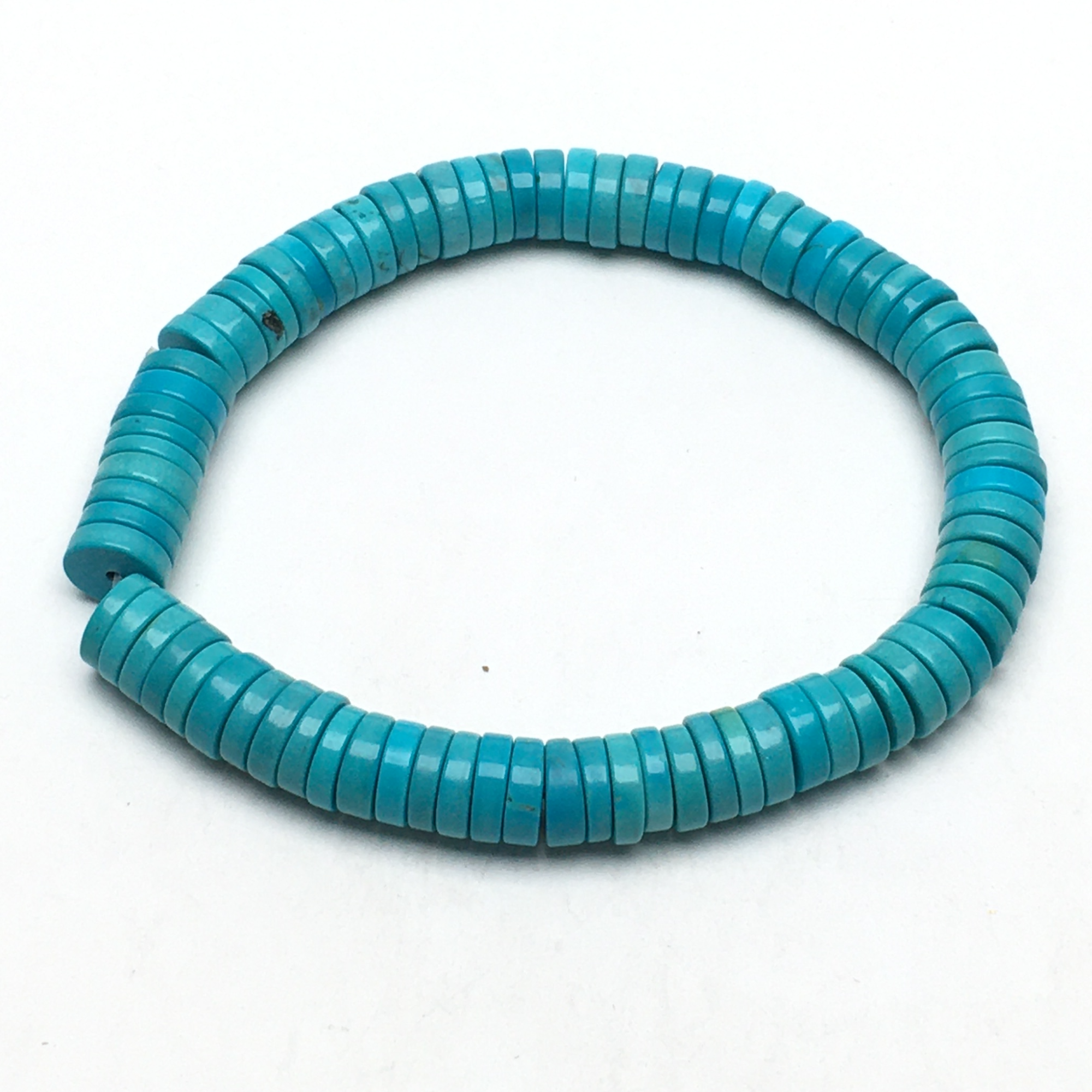 G290号拍品湖北松高瓷蓝手串  （尺寸7  克重14.2）