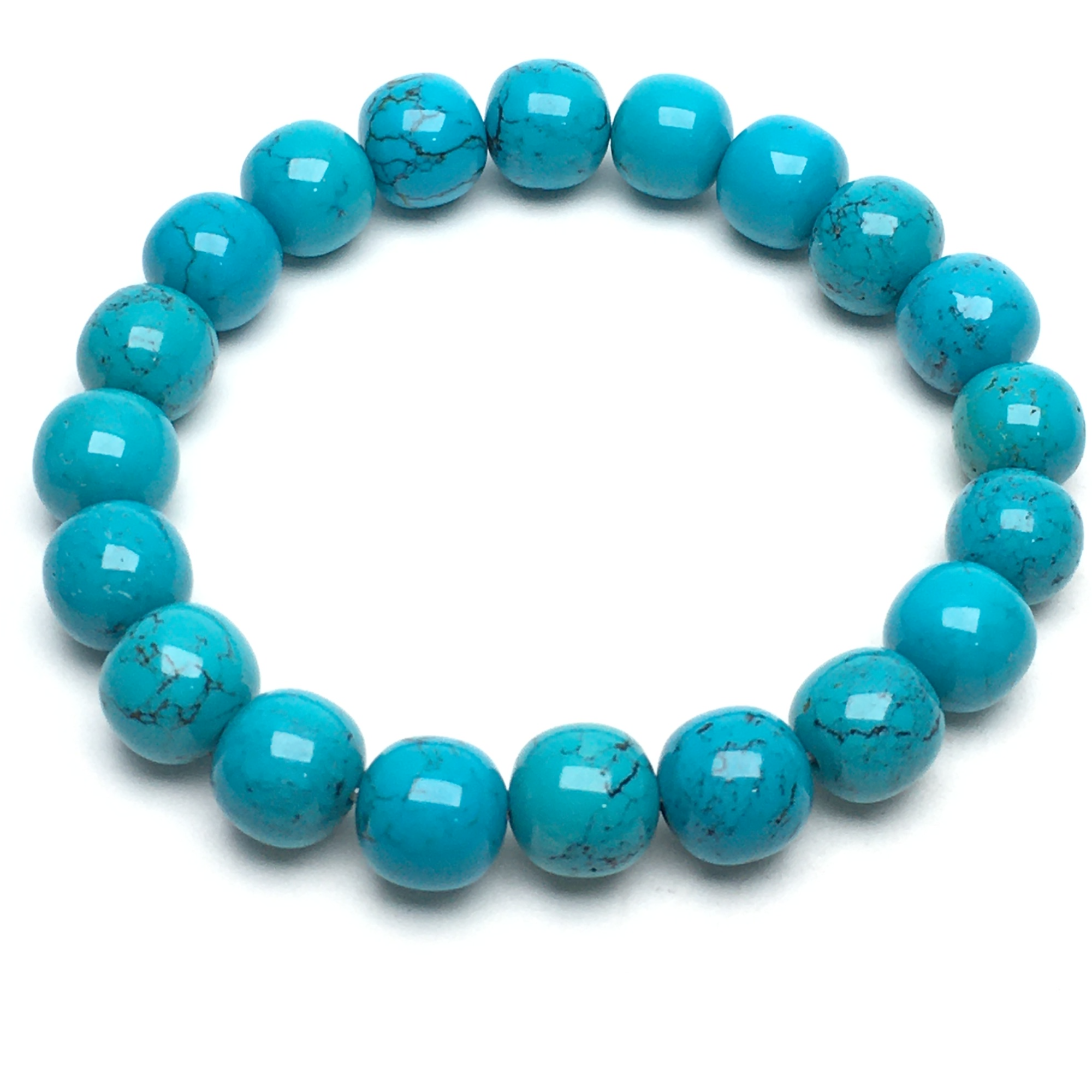 G332号拍品湖北松高瓷蓝手串  （尺寸10.5  克重25.2）