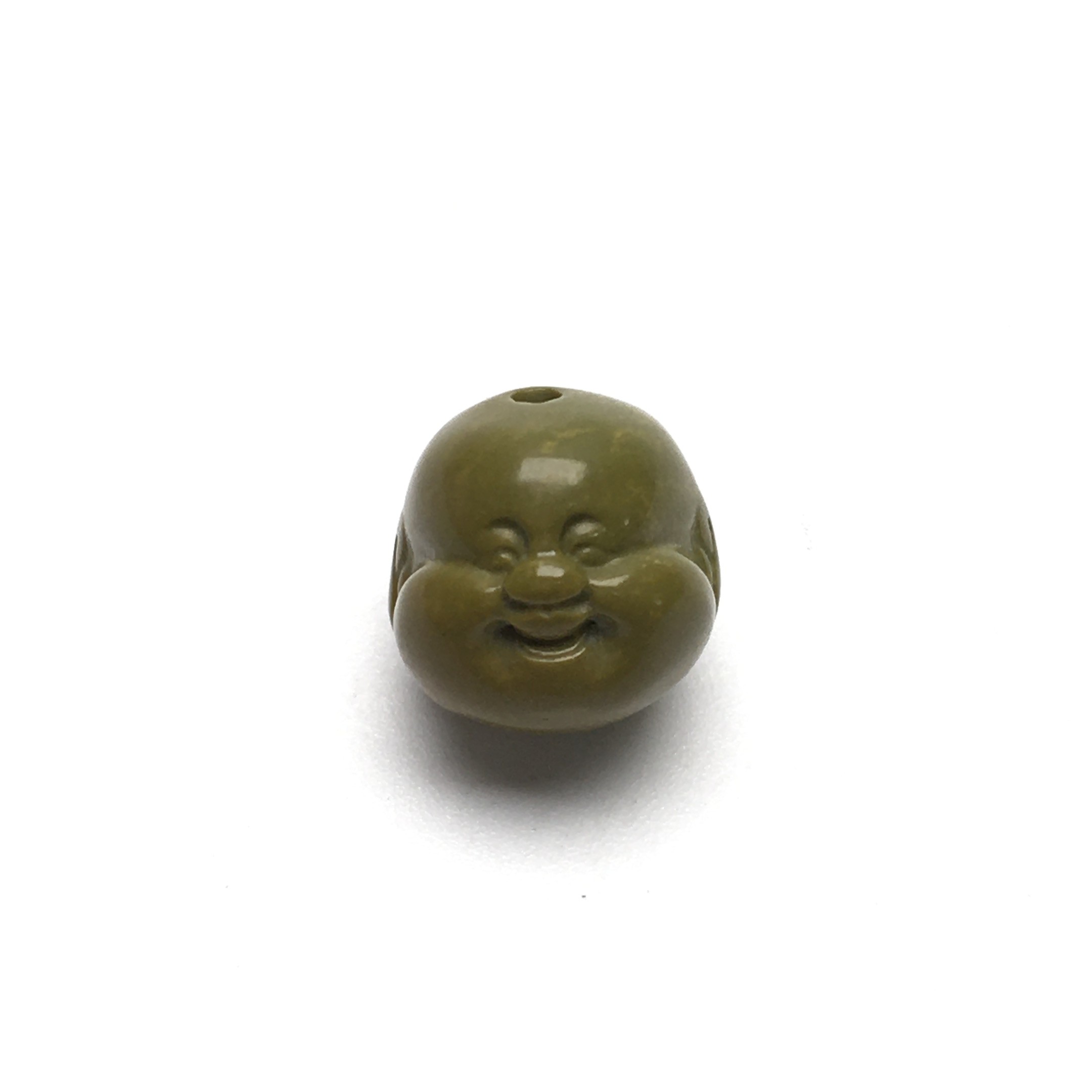 G141号拍品湖北松高瓷绿雕件（尺寸11.5*11.2  克重1.60)