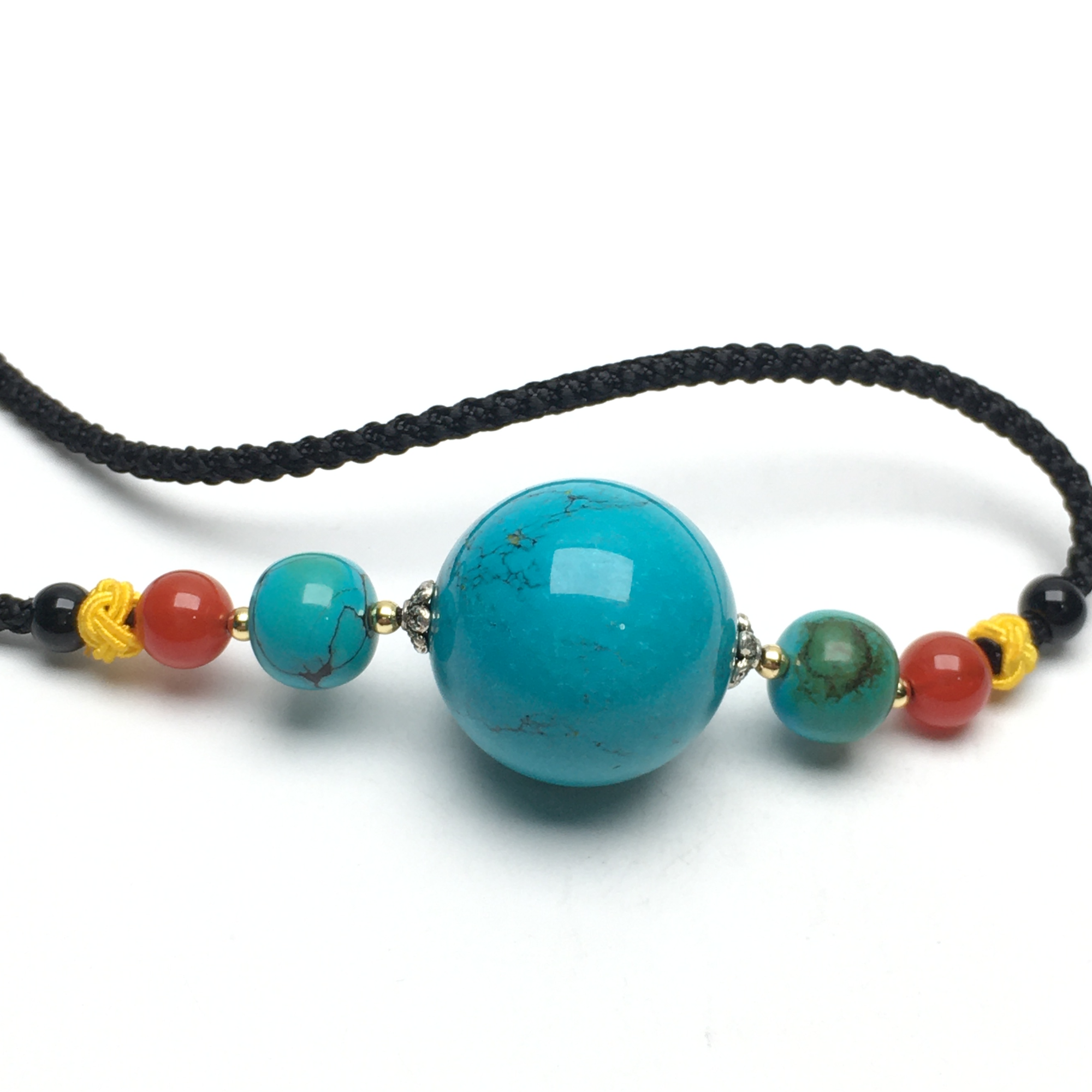 H948号拍品湖北松高瓷蓝吊坠（尺寸25    克重27）