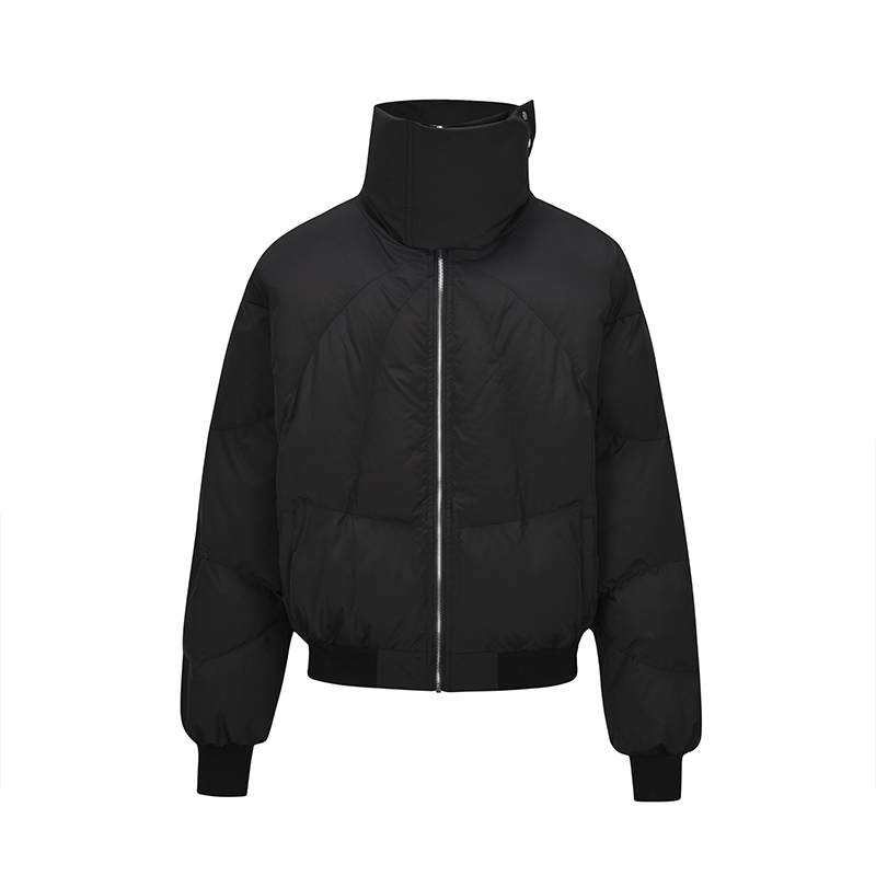 保暖立领冬季简约黑色加厚防风嘻哈街头街舞说唱国潮潮牌厚款棉服