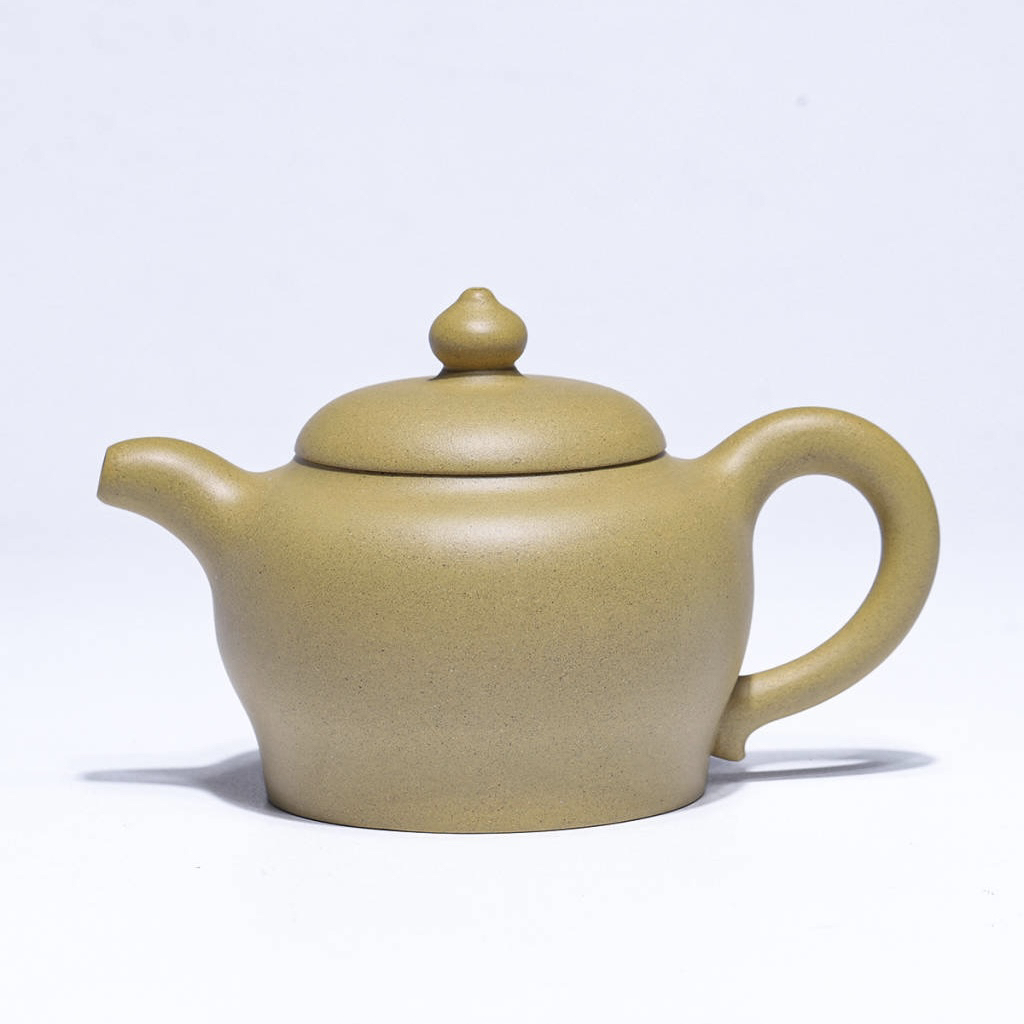 大韵壶原矿本山绿泥容量：260cc全手工制作家用紫砂茶壶紫砂壶