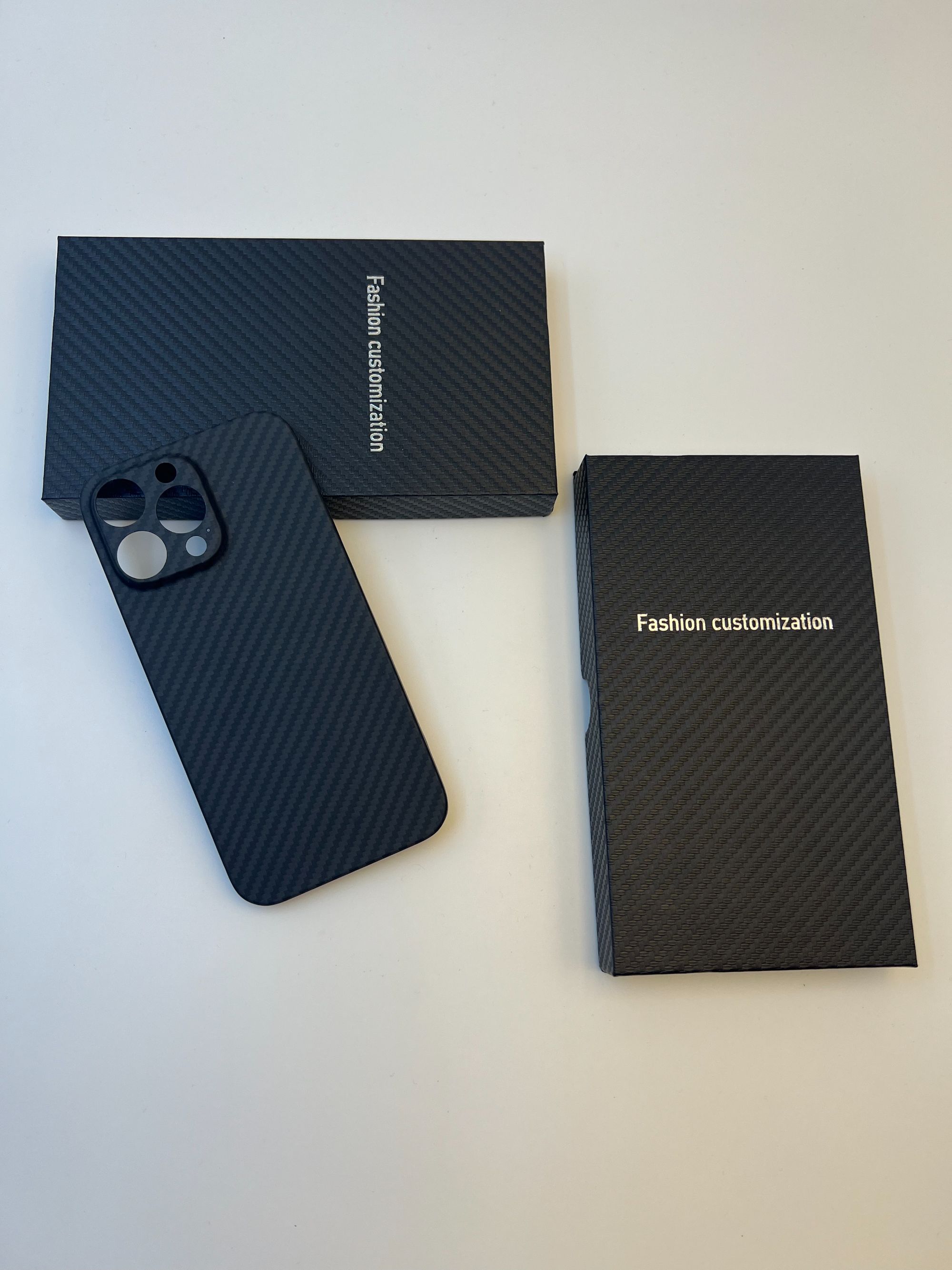 适用于 苹果14ProMax 凯夫拉芳纶纤维 无磁吸 商务高端轻薄手机壳