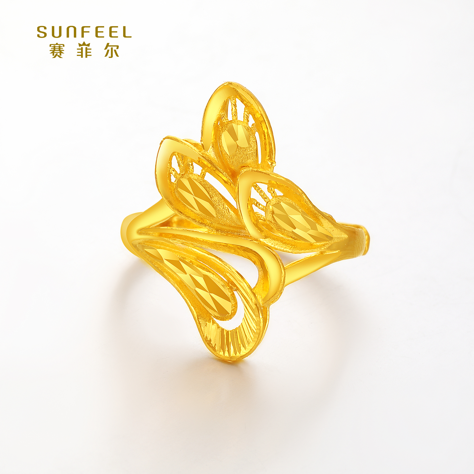 SUNFEEL/赛菲尔【授权店】足金凤尾戒指JDA06948/HJ050800