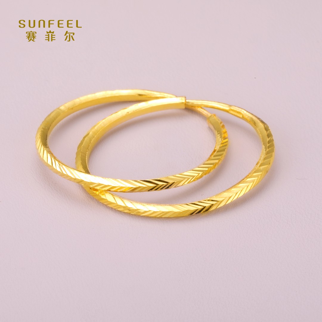 SUNFEEL/赛菲尔【三店】足金耳圈HYA00002-2/HR040004-3