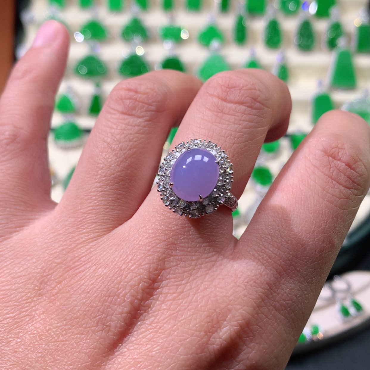 【闪购商品】翡翠颈饰18K金镶嵌