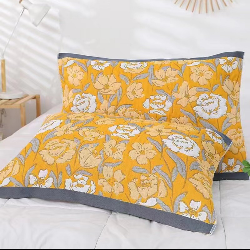 【暖阳枕巾】52cm*78cm纯棉纱布大枕巾一对装                     