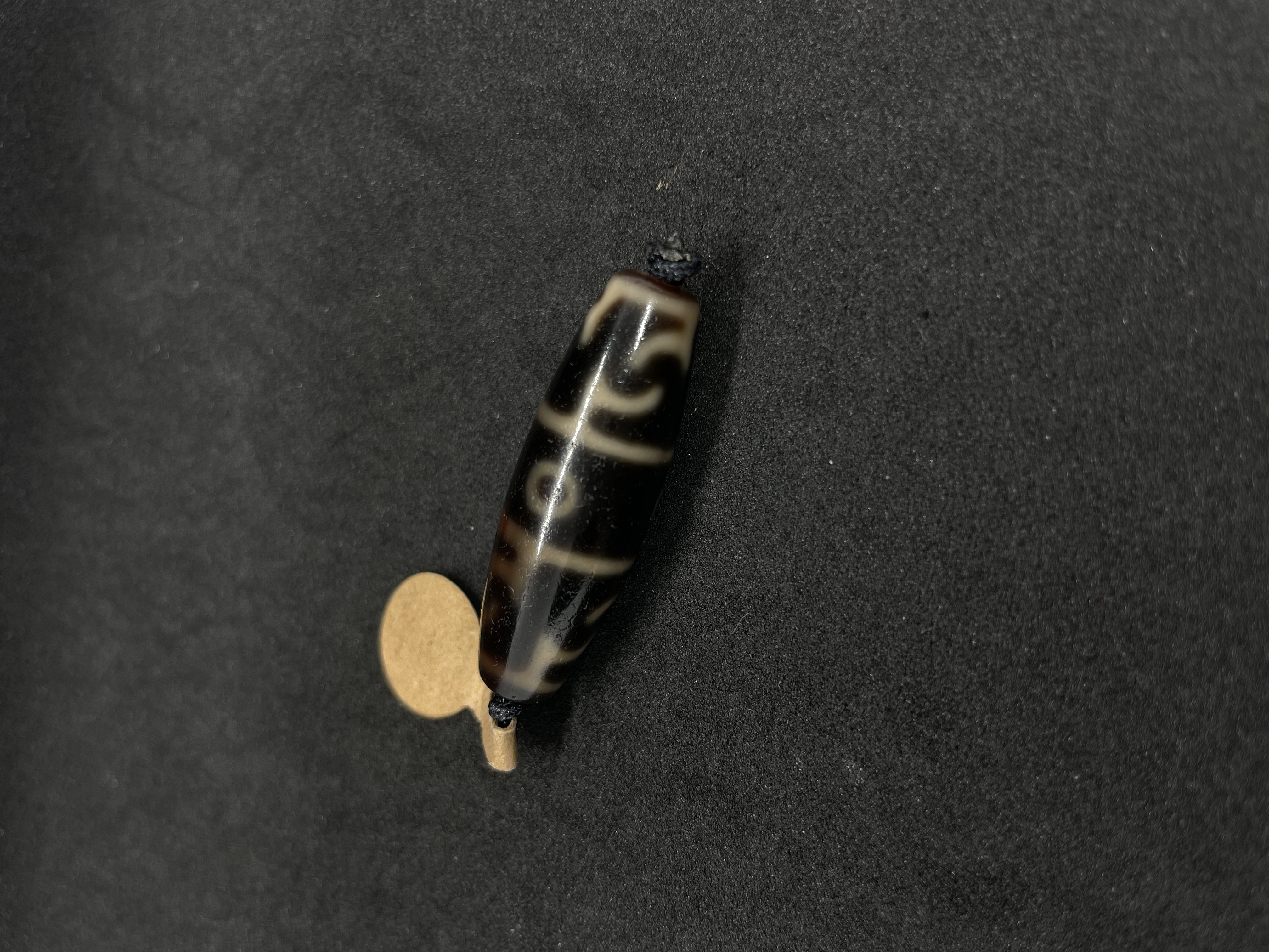 天缘古韵莲师3眼玛瑙珠珠至纯工艺锁骨链