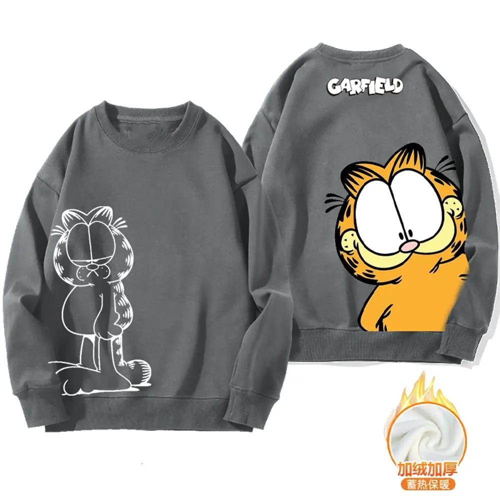 新款炸街圆领卫衣男生欧美风宽松百搭潮牌冬季慵懒风上衣外穿ins