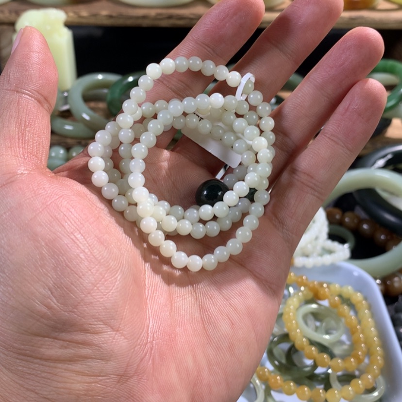 【闪购商品】和田玉（白玉）手链未镶嵌申*
