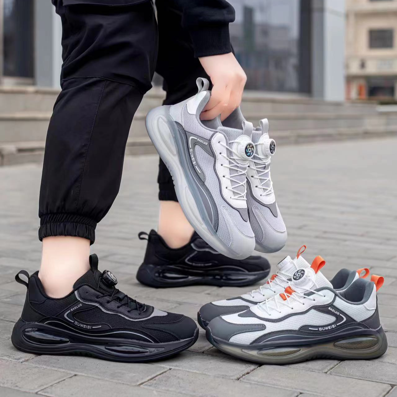  秋冬加厚保罗系列旋转纽扣情侣慢跑鞋  1207  百搭轻便舒适