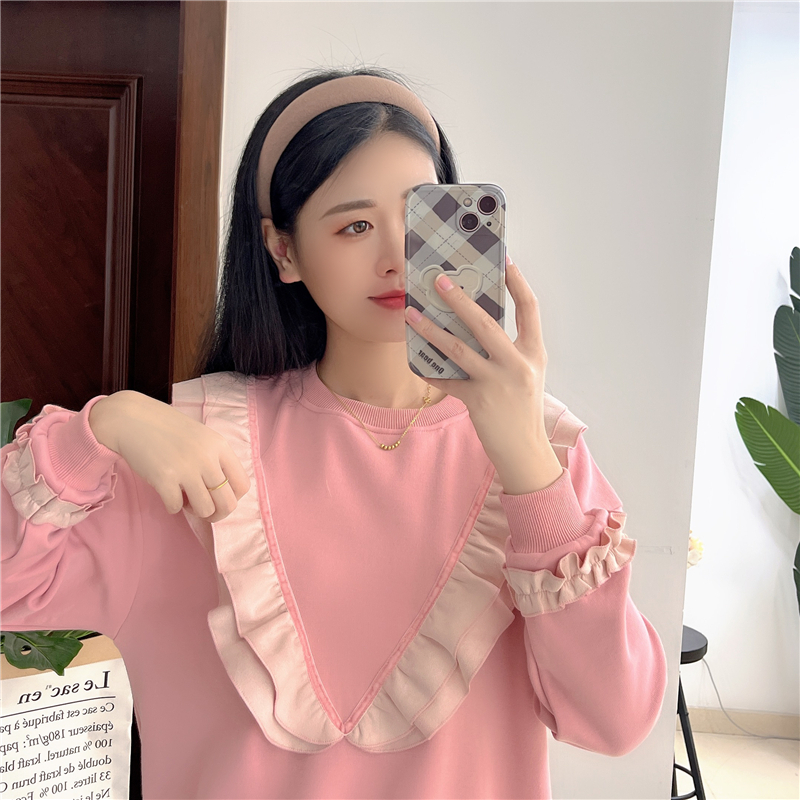 哺乳装春秋外出辣妈款产后哺乳衣外穿哺乳上衣月子服装宽松卫衣潮