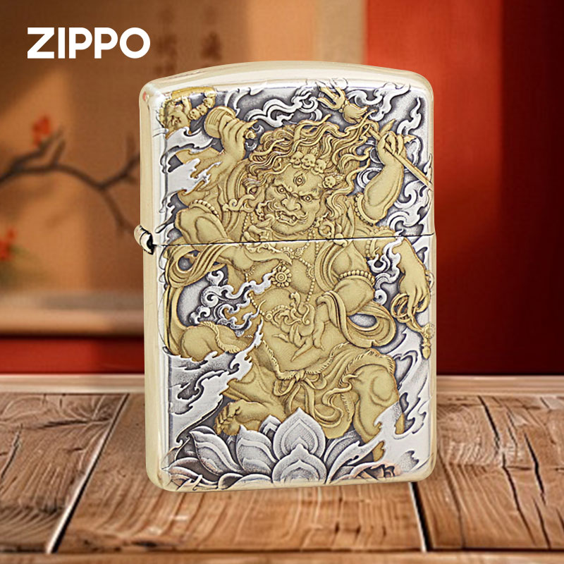 ZIPPO正版162蚊版双色大黑天煤油防风正品火机送男士礼物收藏原装