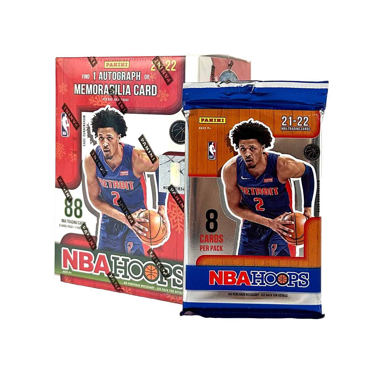 【二包】21-22 Panini Hoops 冬季手雷 篮球球星卡盒 拆包拆盒