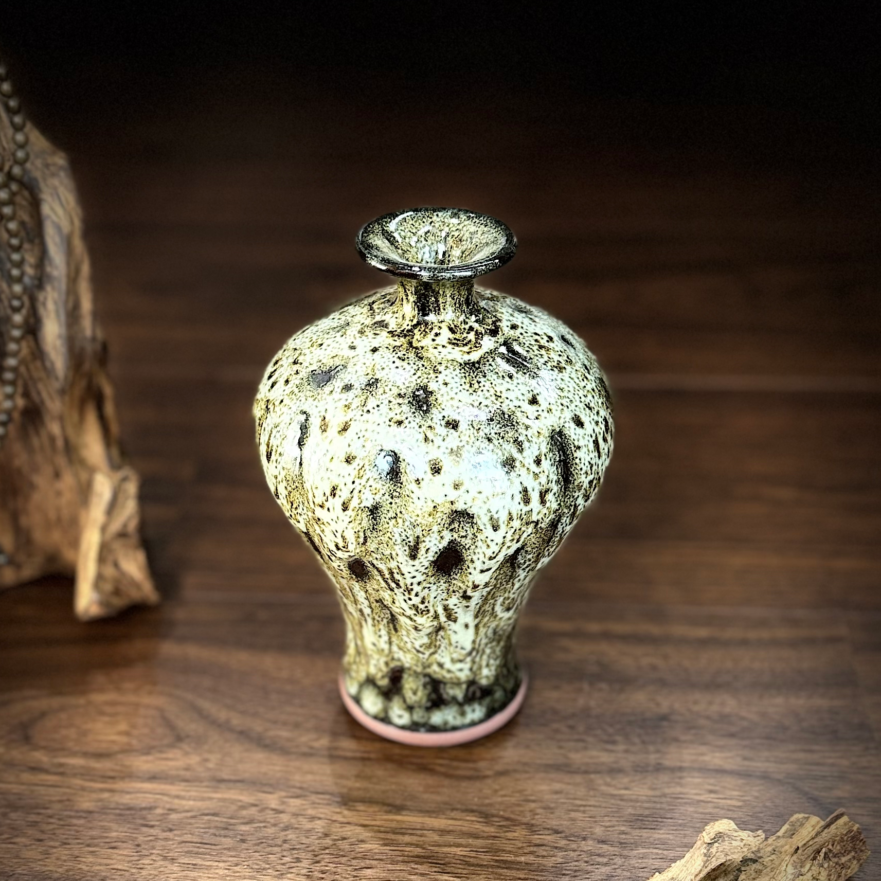 柴烧花瓶摆件（手工陶瓷）仅此一瓶！！！