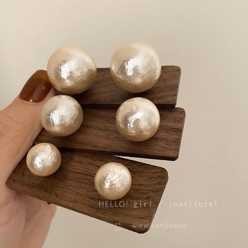 合金亚克力耳饰 韩系甜美耳钉女法式复古耳环网红轻奢小众ins饰品