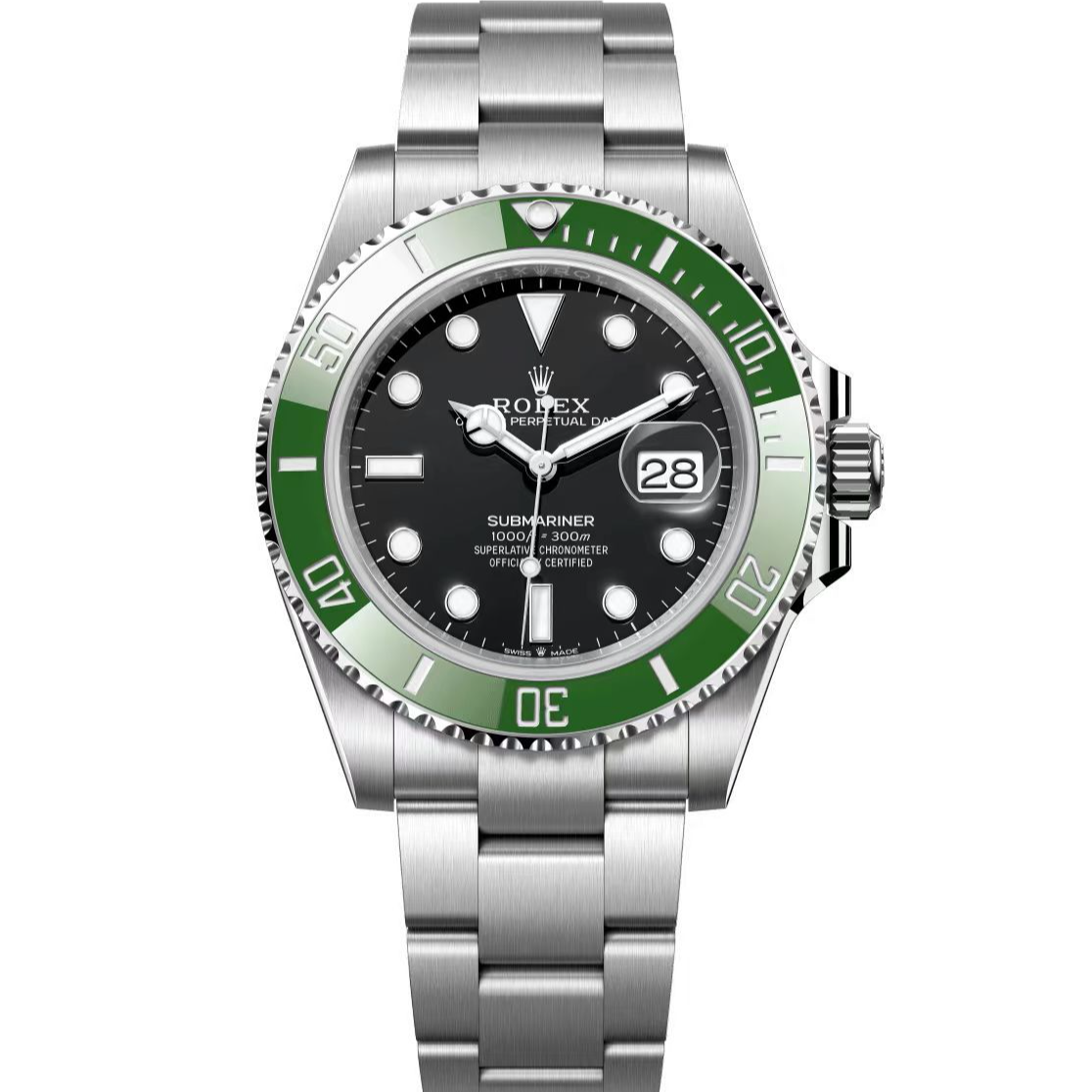 99新 Rolex/劳力士 瑞士名表/3代绿水鬼126610lv全套41/