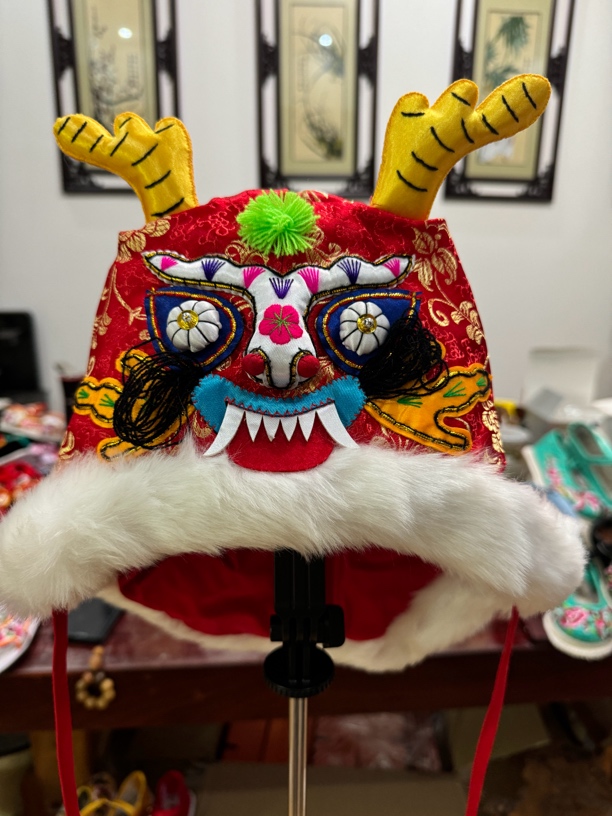 龙头帽 手工制作 中国风喜庆龙年儿童大人手工