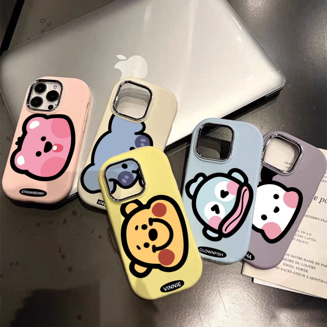维尼熊iphone15苹果手机壳14promax硅胶13pro网红12高级11全包X